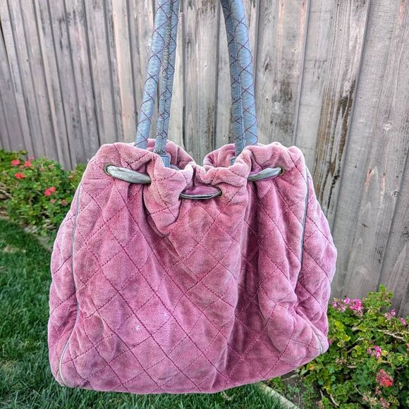 Juicy Couture Y2K Fairytale Daydreamer Pink Quilted Vintage Shoulder Bag - Picture 2 of 11
